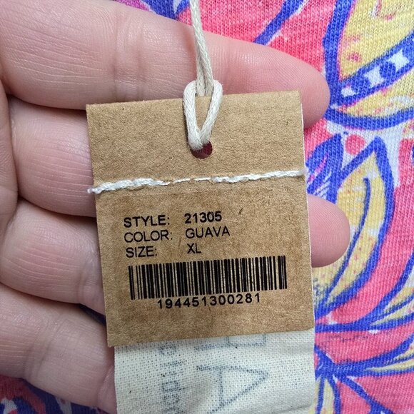 Escape by Habitat Dress Women’s XL‎ Pink Colorful Pullover Pockets Resort Travel - Picture 5 of 12